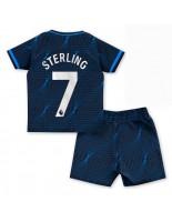 Chelsea Raheem Sterling #7 Venkovní dres pro děti 2023-24 Krátký Rukáv (+ trenýrky)